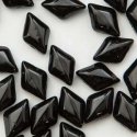 (image for) Czech GemDuo - Jet Black Opaque. 8 x 5mm * 10 Grams