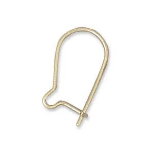 (image for) 14K Gold Filled - Kidney Ear Wires, 14mm * One Pair