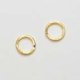 (image for) Gold Plate - 5mm Jump Rings, 21 Gauge * 144 Pieces