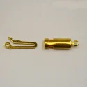 (image for) Gold Plate - Tube Push in Clasp
