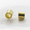 (image for) Gold Plate - 2.5mm x 2.5mm Crimp Tubes * 100 Piece Package
