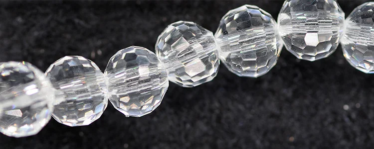 (image for) CRYSTAL 6 mm Round Multi Faceted Bead * 100 Beads