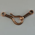 (image for) Antique Copper Plate - 2 Part Hook and Eye Set-10pc