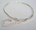 (image for) European Style Bracelet-Silver Plate Snake Chain-7"