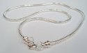 (image for) European Style Necklace-Silver Plate Snake Chain-18"