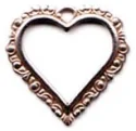 (image for) Rusty Steel Plate - Ornate Heart Frame