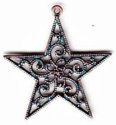 (image for) Antique Copper Plate - Scrolly Filigree Star