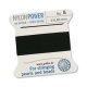 (image for) Nylon Griffin Cord - Size #5 Black * 2 Meters with a Twisted Wire Needle
