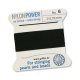 (image for) Nylon Griffin Cord - Size #6 Black * 2 Meters with a Twisted Wire Needle