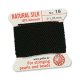 (image for) Silk Griffin Cord - Size 16 Black * 2 Meters with Twisted Wire Needle