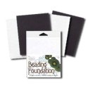 (image for) Beading Foundation-2 Black 2 White 4.25 x 5.5" * Four Pieces