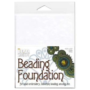 (image for) Beading Foundation-White 4.25" x 5.5" * One Piece