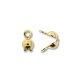 (image for) Gold Plate - Clamshell Double Loop Bead Tip * 12 Pieces