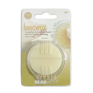 (image for) Beadsmith Natural Bees Wax in Plastic Container