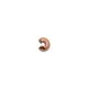 (image for) Copper Plate - 3mm Crimp Bead Covers * 144 Pieces