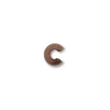 (image for) Antique Copper Plate - 4mm Crimp Covers