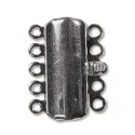 (image for) Gunmetal Plate - 5 Strand Box Clasp