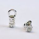 (image for) Silver Plate - 5.5mm Cord End * 6 Pieces