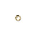 (image for) Gold Plate - 4mm Closed or Soldered Jump Ring * 10 Pieces