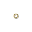 (image for) Gold Plate - 4mm Closed or Soldered Jump Ring * 10 Pieces