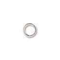 (image for) Silver Plate - 6mm Closed Jump Ring * 12 Pieces