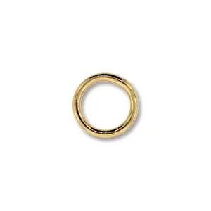 (image for) Gold Plate - 8mm Closed Jump Ring * 10 Pieces