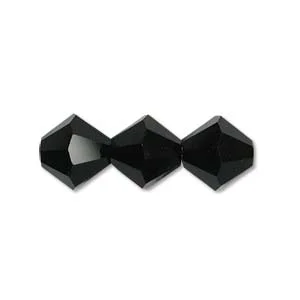 (image for) Preciosa Crystal-3mm Bicone Jet *144 Pieces