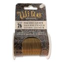 (image for) Tarnish Resistant Wire - 26 Gauge Vintage Bronze * 34 Yard Spool