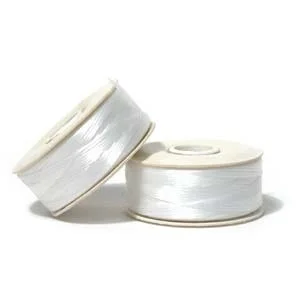 (image for) Nymo Size B-White-Tube of 10 Bobbins