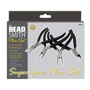 (image for) 4 Piece Black Plier Set w/ Case