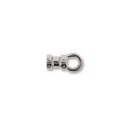 (image for) Silver Plate - Small Cord End * 6 Pieces