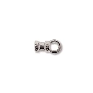 (image for) Silver Plate - Small Cord End * 6 Pieces