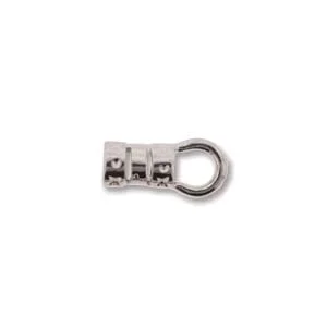 (image for) Silver Plate - Medium Cord End * 6 Pieces