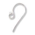 (image for) Sterling Silver - 18mm Ear Wire with Ball End * 5 Pair