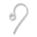 (image for) Sterling Silver - 18mm Ear Wire with Ball End * One Pair