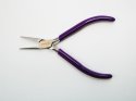 (image for) Super-Fine Chain Nose Pliers With Spring * 115mm Length. Purple Handles