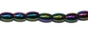 (image for) Hematite Stone Rainbow Finish 3 x 5 mm Oval