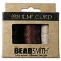(image for) Hemp 10lb Test-Box of 3 Mini Spools in Three Neutral Colors