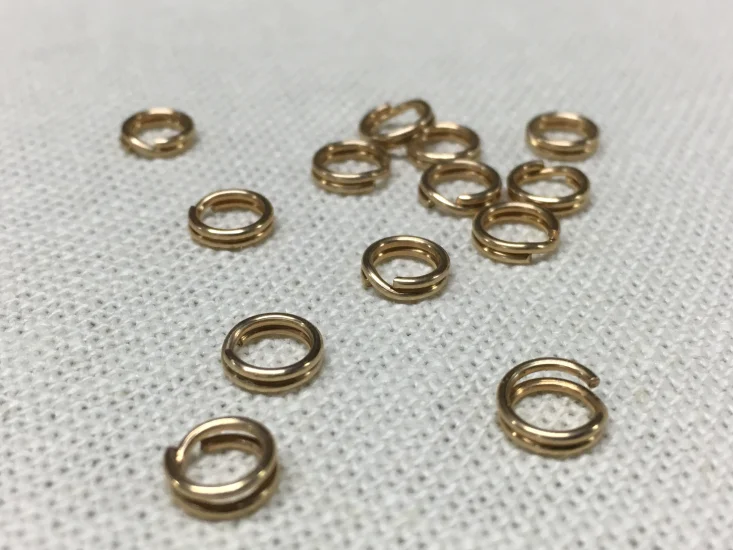 (image for) Gold Filled - 6mm Split Rings * 10 Pieces