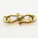 Java Brass S-Hook-21mm S-Hook with Coil in Middle (image for) Java Brass S-Hook-21mm S-Hook with Coil in Middle