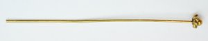 (image for) Handmade Java Brass 2" Head Pin with Spiral and Ball End * 20 Pieces