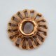 Handmade Java Copper Large Bead Cap (image for) Handmade Java Copper Large Bead Cap