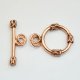 (image for) Handmade Java Copper Toggle with Scroll Design