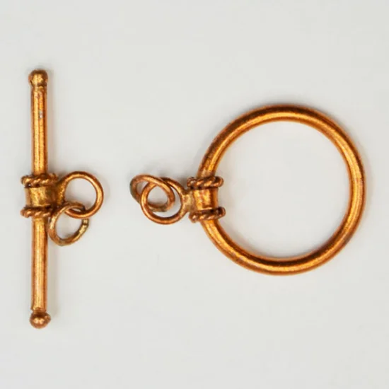 (image for) Handmade Java Copper 18mm Toggle Set * 4 Sets