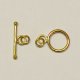 Handmade Java Brass 11mm Smooth Toggle * 5 Sets (image for) Handmade Java Brass 11mm Smooth Toggle * 5 Sets