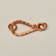 (image for) Handmade Java Copper 25mm Detailed Twisted Design Hook & Eye Set * 5 Sets