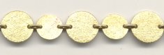 (image for) Handmade Java Brass-Textured Coin Lg. Circle/Med. Circle