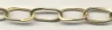 (image for) Handmade Java Brass-Thin Twist Textured Rectangular Chain