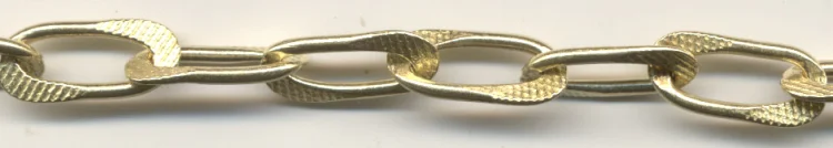(image for) Handmade Java Brass-Twist, Textured Heavy Rectangular Chain