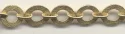(image for) Handmade Java Brass-Textured Flat Circle w/ Rounded Link